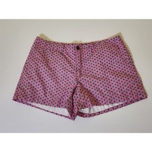 Women's Ralph Lauren Sport lined chino pink w green floral shorts size 6